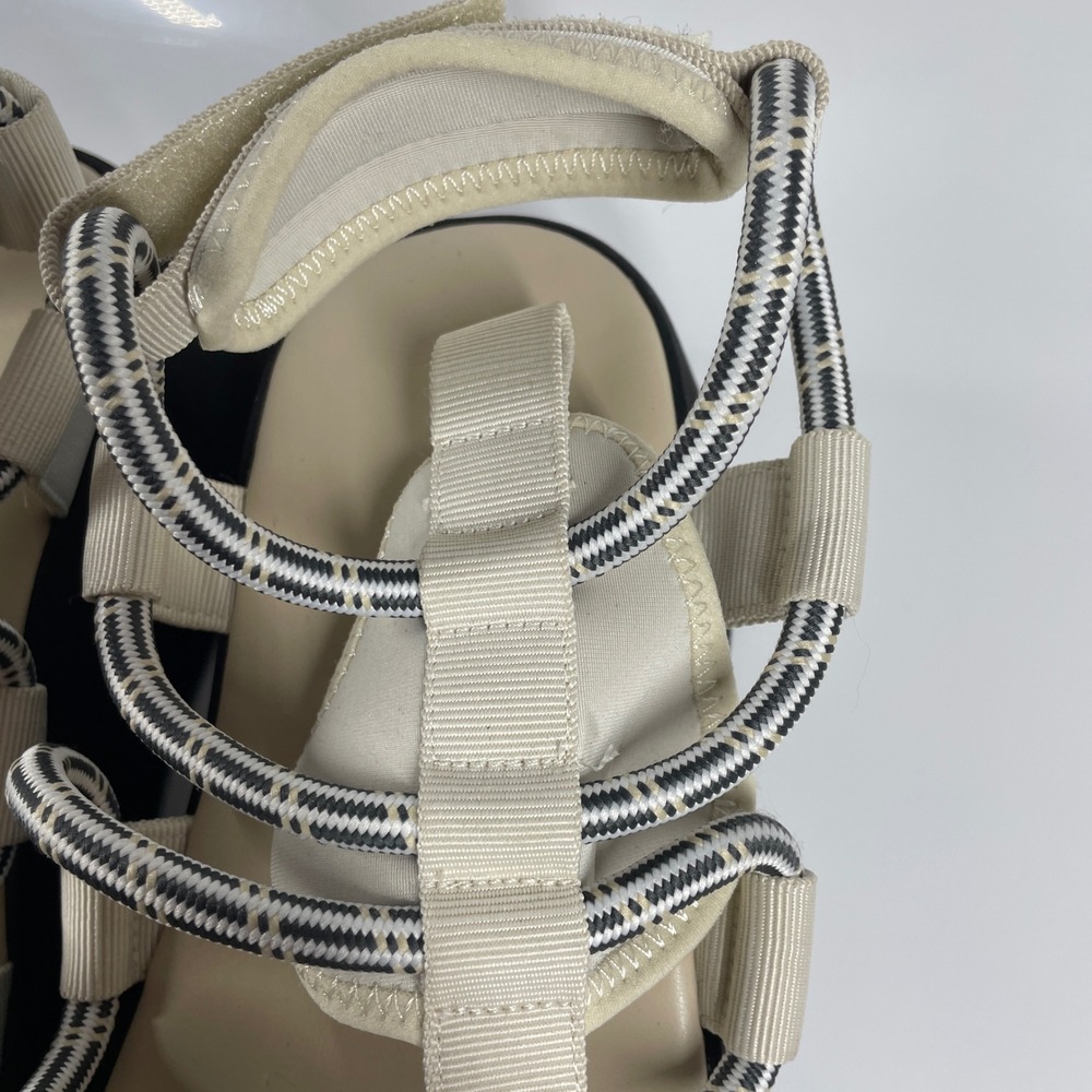 Sz 9 Anthropologie Trendy Silent D Platform Sporty Wedge y2k Strappy Sandals - Picture 10 of 15